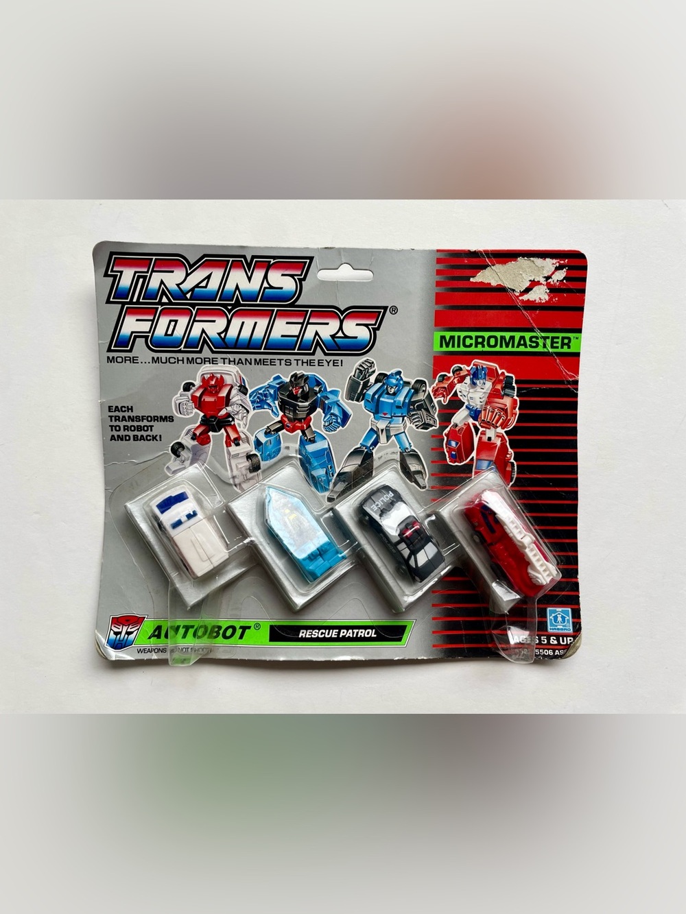 Vintage G1 Transformers Rescue Patrol Micromaster Sealed 1989 Autobot
